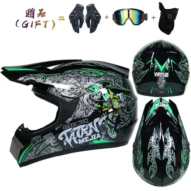 Motorcycle Helmet Full Face Racing Off Road Cross Motorcross Capacete Motocross Cascos Para Motos Mountain Downhill Bicycle DOT