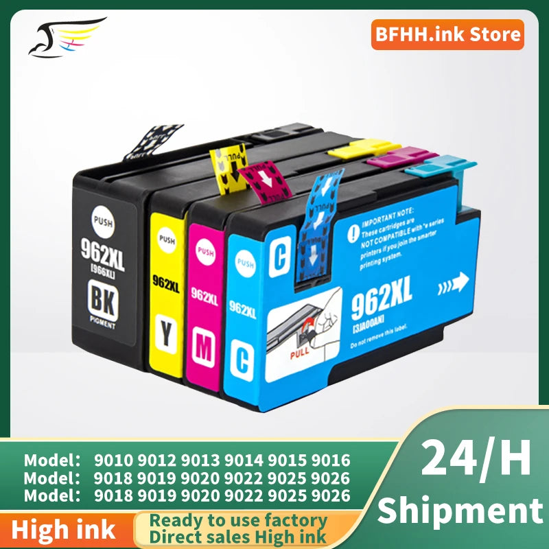 962XL 962 962 XL Ink Cartridge For HP 962 HP962 Compatible For HP OfficeJet Pro 9010 9012 9015 9018 9020 9026 9027 9028 printer