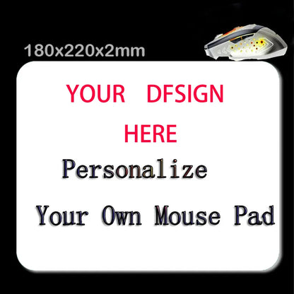 Customized DIY Mouse Pad, Rubber Square Mouse Pad with Anti-Slip Rubber Base, Rectangular Shape, Suitable for Gaming and Office