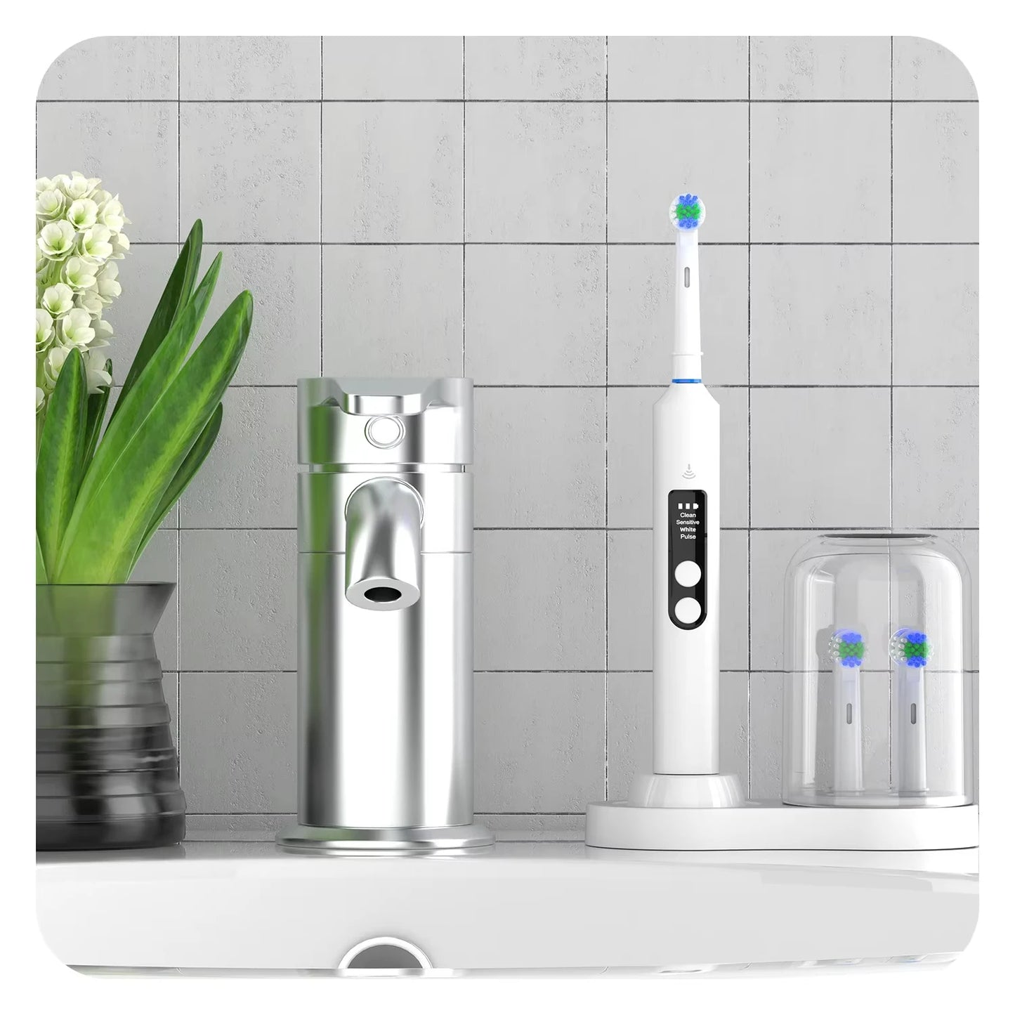 Toothbrush Holder for Oral B and iO Series Electric Toothbrush, Toothbrush Heads Stand Base for Oral B Electric Toothbrushes