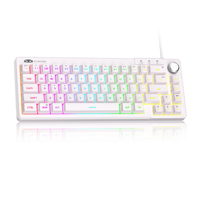 MageGee TS68 Mini 60% RGB Gaming Keyboard 68 Keys Wired RGB Gaming Keyboard with Customized
