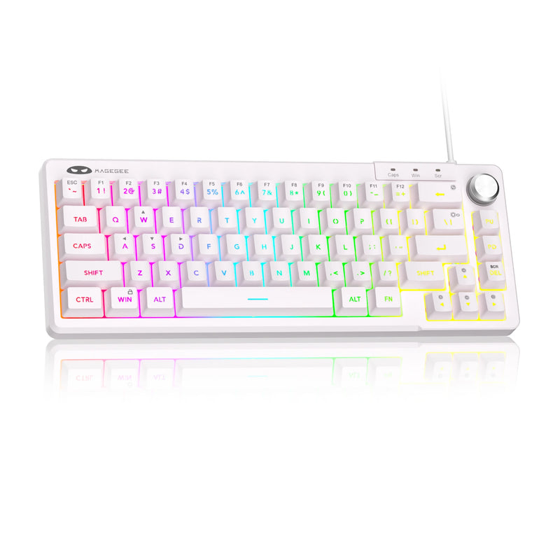 MageGee TS68 Mini 60% RGB Gaming Keyboard 68 Keys Wired RGB Gaming Keyboard with Customized