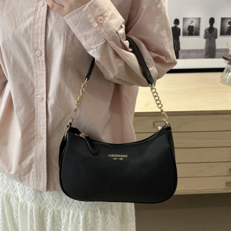 Faionable Casual Crossbody Bag Women's Oulder Bag Trendy Design 2026 Spring Underarm Bag Soft PU Leather Color Handbags Purses
