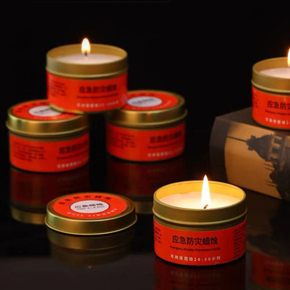 Power Outage Candles Unscented Candles with Jar 36 Hours Long Burning 3-Wick Lamp for Home Outdoor Activities Survival Fishing