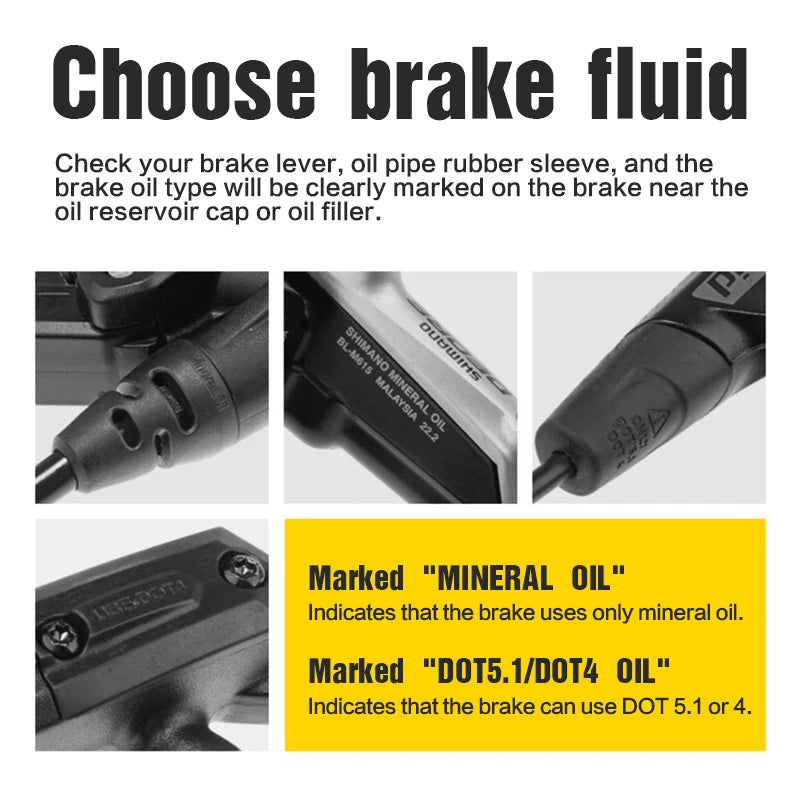 Bike Accessories Brake Fluid Bike Mineral Oil DOT Fit Shimano SRAM AVID MAGURA Hydraulic Brake Fluid Bicycle Parts