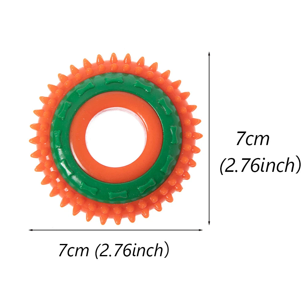Teething Puppy Dog Chew Toy for Small Dogs Safety Rubber Pet Toys Chihuahua Cat Playing Ball Accessories Suministros Para Perros