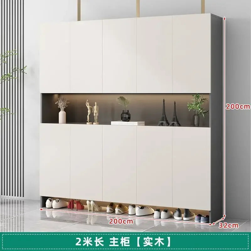 Living Room Shoe Cabinet Solid Wood Home Entrance Cabinet Display Household Door Locker Sideboards Szafki Do Salonu Furniture