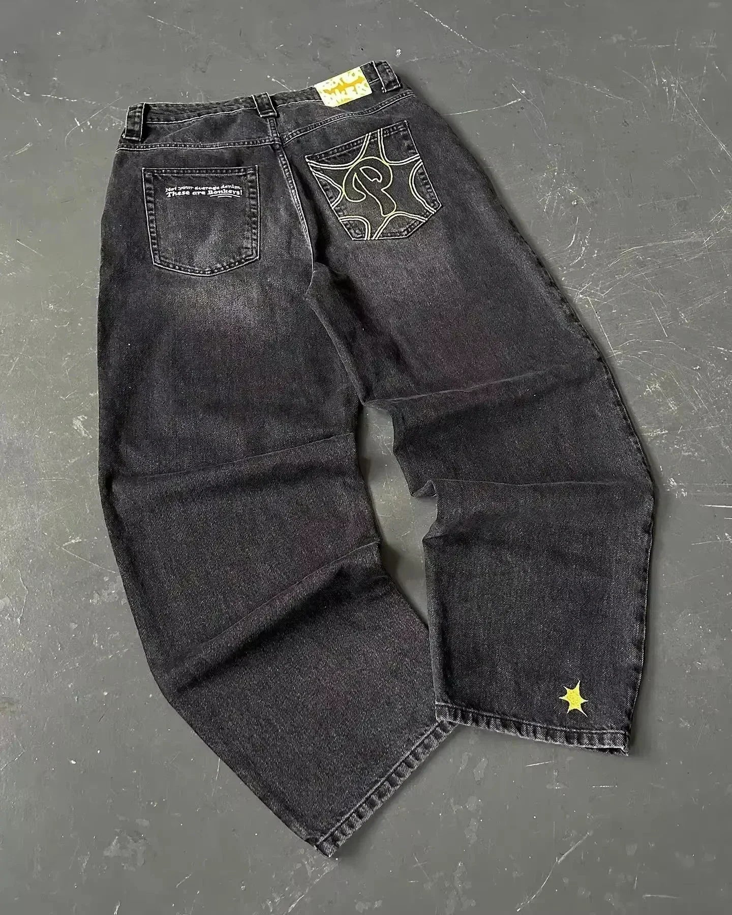 American Fashion Trend Joker Best Sell Special Spot Jeans Women Street Y2K New Punk Oversized Wide-leg Pants Unisex Casual Jeans