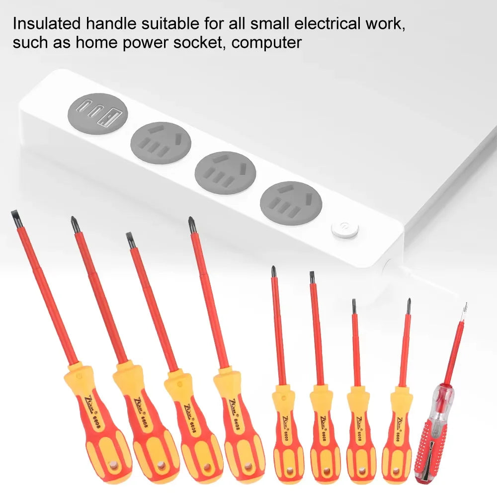 Magnetic Screwdriver Screwdriver Set For Electrician Hand Tools Insulated Multifunctional Electrician Phillips Slotted Bits