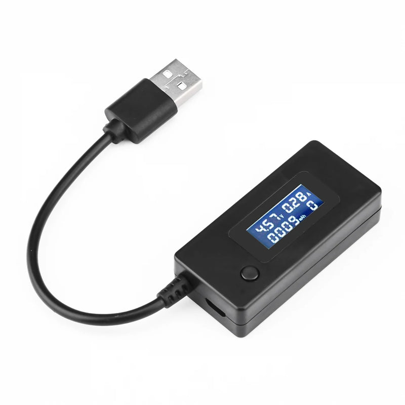 LCD USB Voltage/Amps Charging Capacity Meter Tester Multimeter Test Speed of Chargers Cables Capacity of Mobile Phone