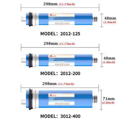 Home Kitchen Reverse Osmosis RO Membrane Replacement Water System Filter Purifier Water Drinking Treatment 50/75/100/125/150GPD