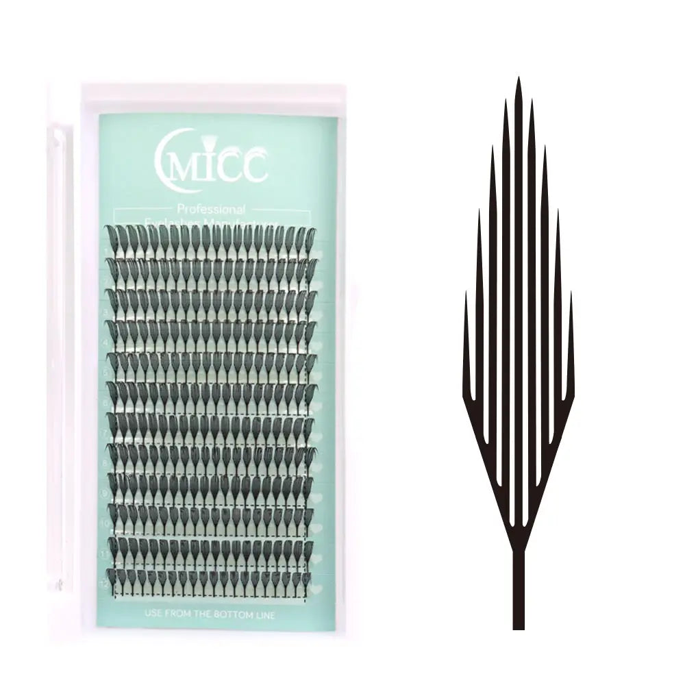 Comic Spire Eyelash Extension Lightweight Feather Premade Fans Eyelashes Extension Tower Top Soft Natural Makeup Lashes