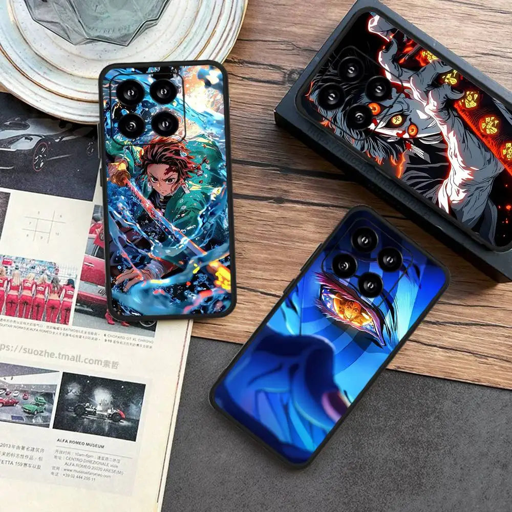 Anime Demon Slayer Phone Case For Xiaomi Mi 5X 8 9 10 11 12 Lite Pro 10T PocoX3pro PocoM3 Note 10 Pro Lite
