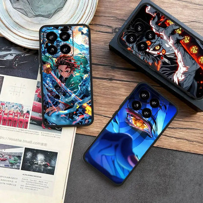 Anime Demon Slayer Phone Case For Xiaomi Mi 5X 8 9 10 11 12 Lite Pro 10T PocoX3pro PocoM3 Note 10 Pro Lite