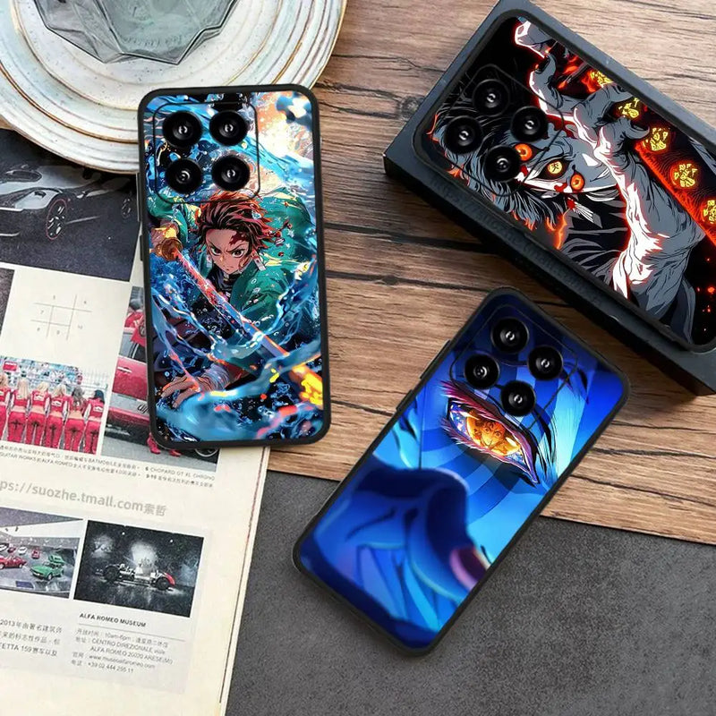 Anime Demon Slayer Phone Case For Xiaomi Mi 5X 8 9 10 11 12 Lite Pro 10T PocoX3pro PocoM3 Note 10 Pro Lite