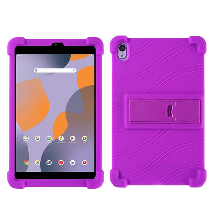 For Walmart ONN 8-inch 100135923 Tablet Case 2024 Shockproof Air Cushion Soft Silicone 8-inch Adjustable Stand Protective Case