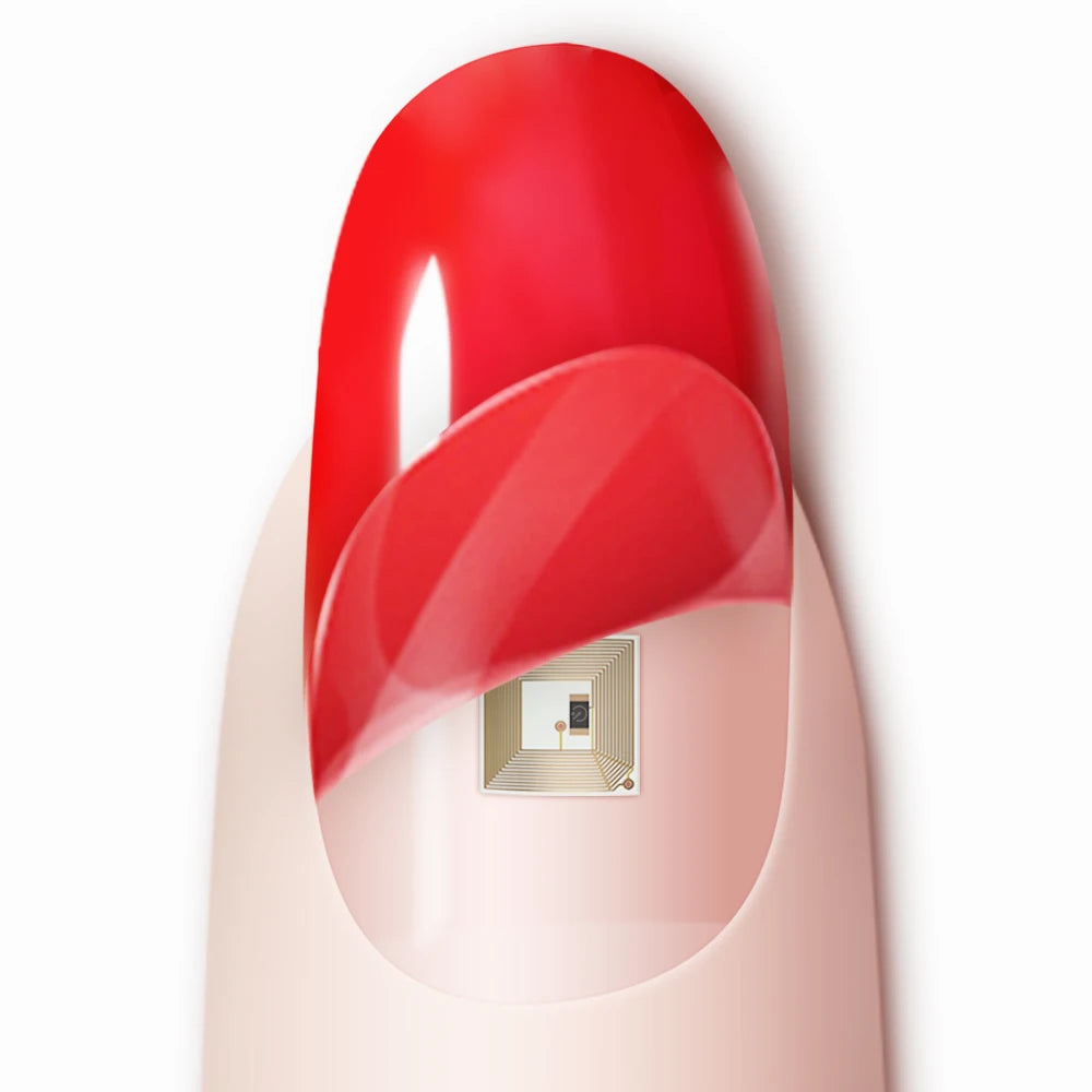 Hoot High-tech Micro Intelligent NFC Nail Ic Chip Healthcare Device Smart Nail NFC Chip Smart Wearable Gadget No Charge Required