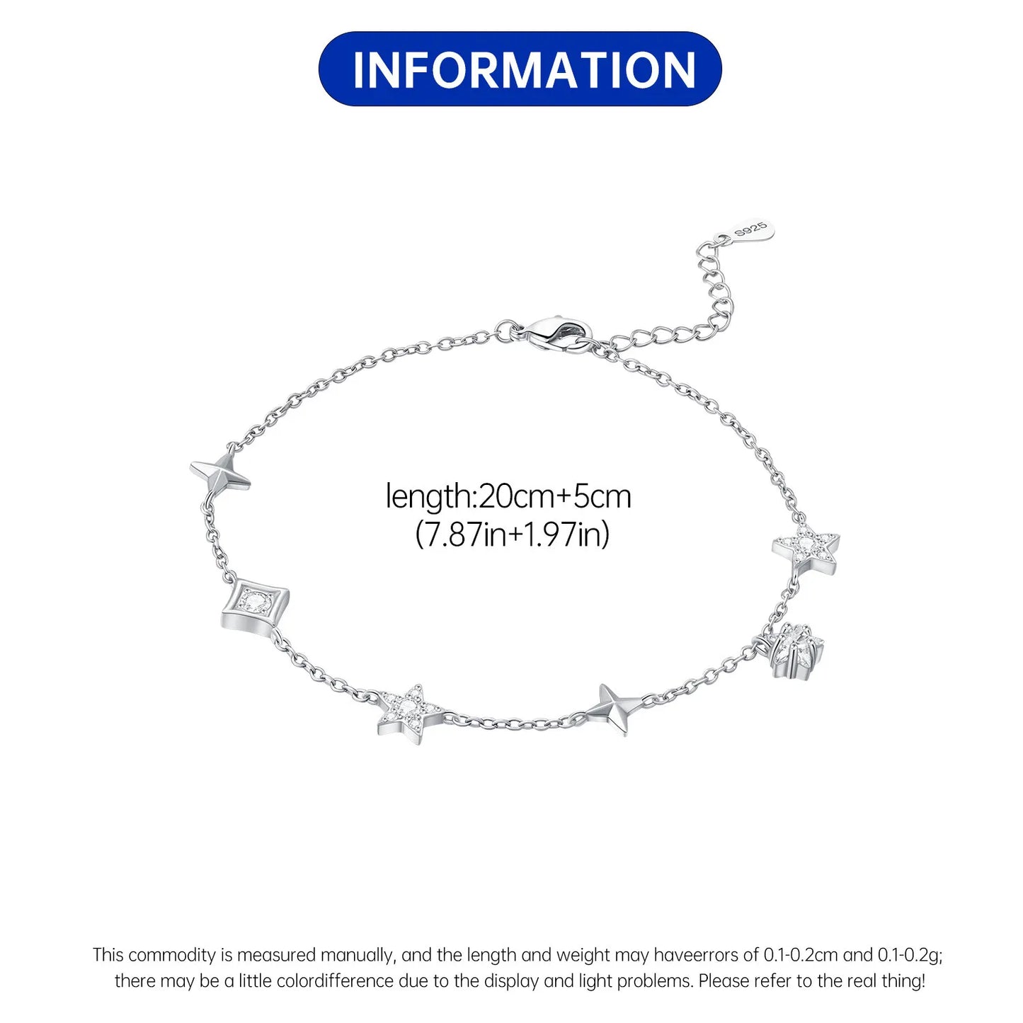 Original Anklets for Women 925 Sterling Silver Exquisite 2 Layer Zircon Chain Anklet Gold Color Ideal Summer Beach Jewelry Gift