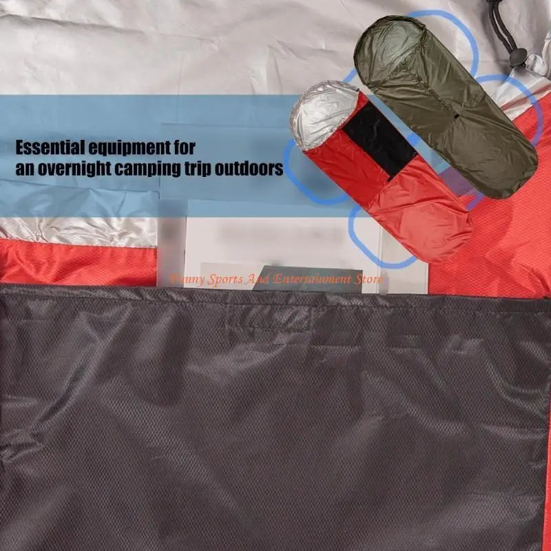 C4DE Heat Reflective Weatherproofed Coated Sleep Bag Reusable Outdoor Sleep Bag
