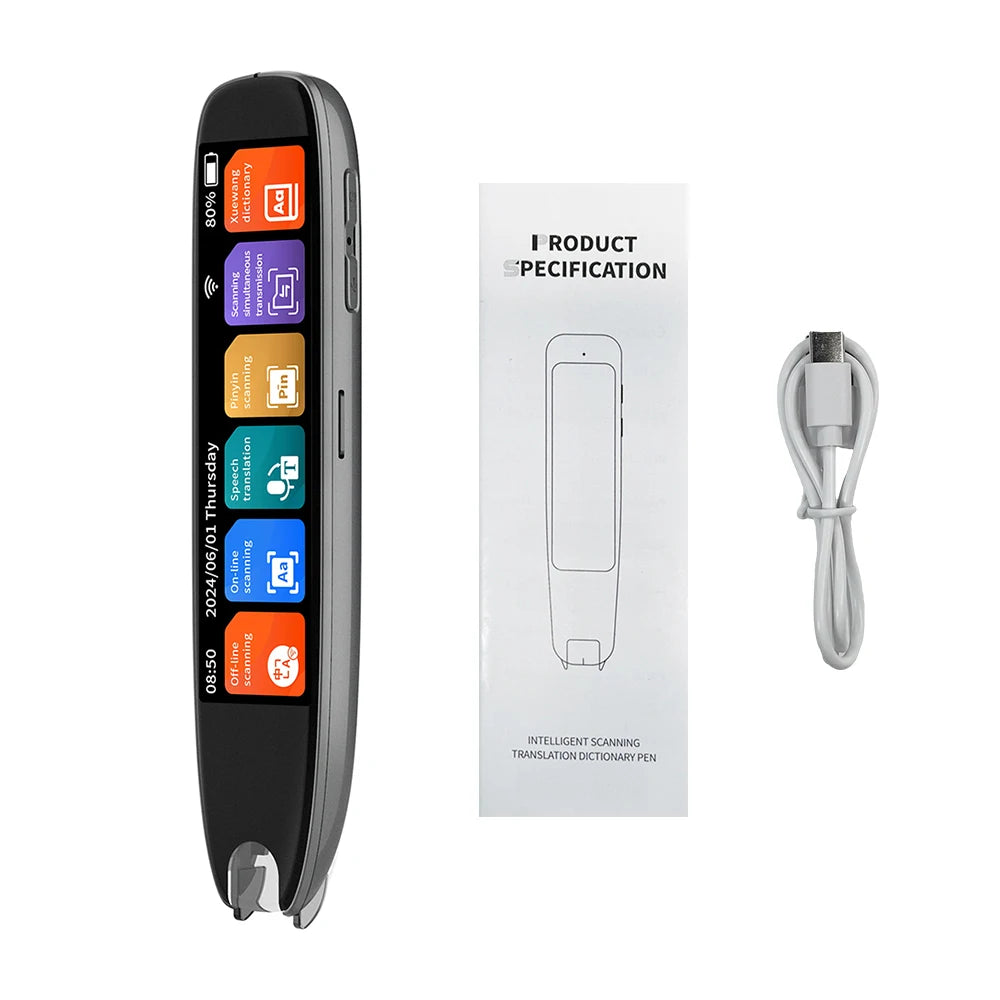 S65pro Dictionary Translation Pen Scan Reader Device Text Scanning Reading Translator WiFi/BT Connection Online Photo Translate