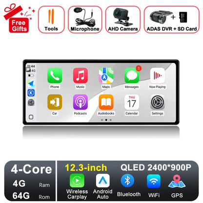GPS Navigation Android 15 for Nissan Teana 2019-2021 DSP Stereo Bluetooth QLED Touch Screen WlFl 4G