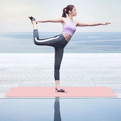 72 x 24 inch eco-friendly gym mat for women, 10mm thick double-sided textured yoga and pilates mat