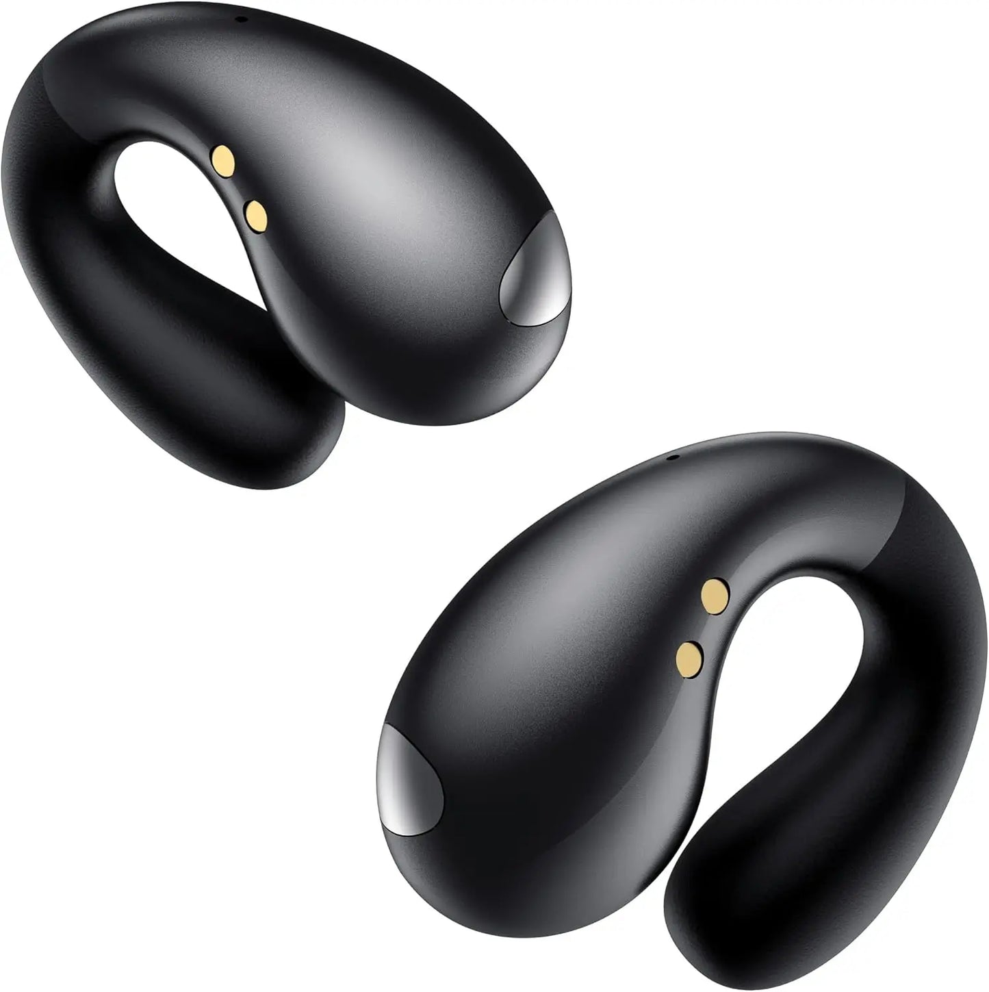 Open Ear Clip Earphones - Ear Hanging Earphones Wireless Bluetooth, Waterproof Bone Conduction Earphones