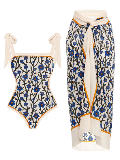 2023 New Arrival Push Up Women Bikini Set Floral Printed Ruffle Bikinis Strappy Bandage Swimwear Brazilian Biquini Bathing Suit