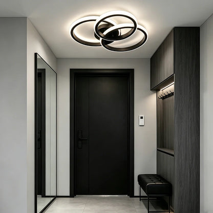 Modern LED Ceiling Light for Living Room Bedroom Hallway Lamp Square Round Chandelier Indoor Lighting Fixture