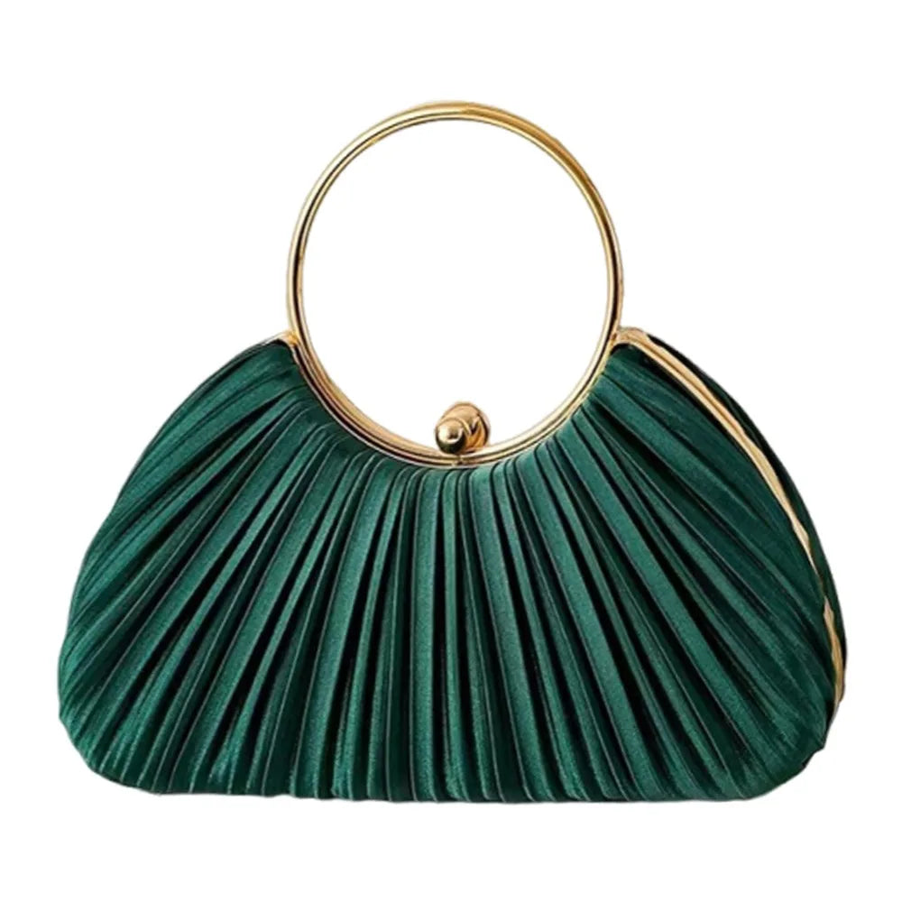 Fashion Polyester Fiber Evening Bags Elegant Chain Shoulder Bag Clutch Handbag Women