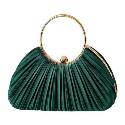 Fashion Polyester Fiber Evening Bags Elegant Chain Shoulder Bag Clutch Handbag Women