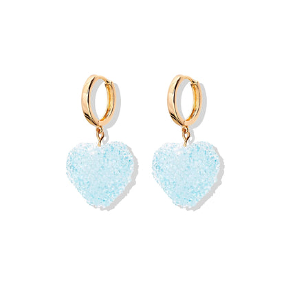 Love gummy earrings for women, light luxury earrings, niche, high-end, temperament, cute earrings, earrings, pendants