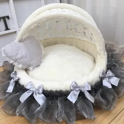 Pet Cradle Bed Dog'S Lace Nest For High-End Comfort Dog Bed Luxury Pet Bed