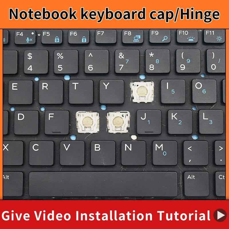 Replacement For DELL Laptop Keyboard Latitude 3340 3350 5480 5490 E3340 E7450 E5450 E7470 E5470 Keycaps Scissor Clip Hinge