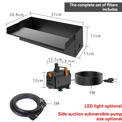 Filter Sink Box Filter Pond Hanging Waterfall Filter Garden Pond Garden Waterfall New Pond Waterfall Pump Kit