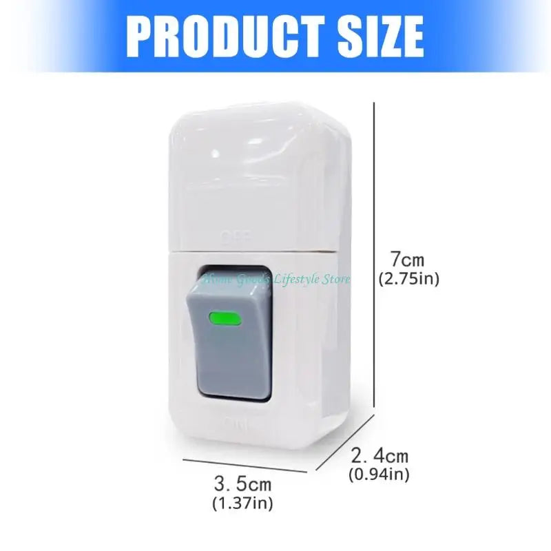E74E Sturdy Bedside Control Switches to Easily Operations High Power Devices Like Fan and Light During Nighttimes Rest