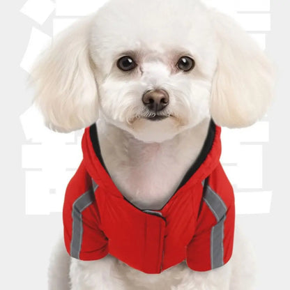 Pet Costume Windproof Fleece Dog Clothes Waterproof Comfortable Winter Pet Apparel Warm Reflective Pet Sweatshirt Autumn Winter