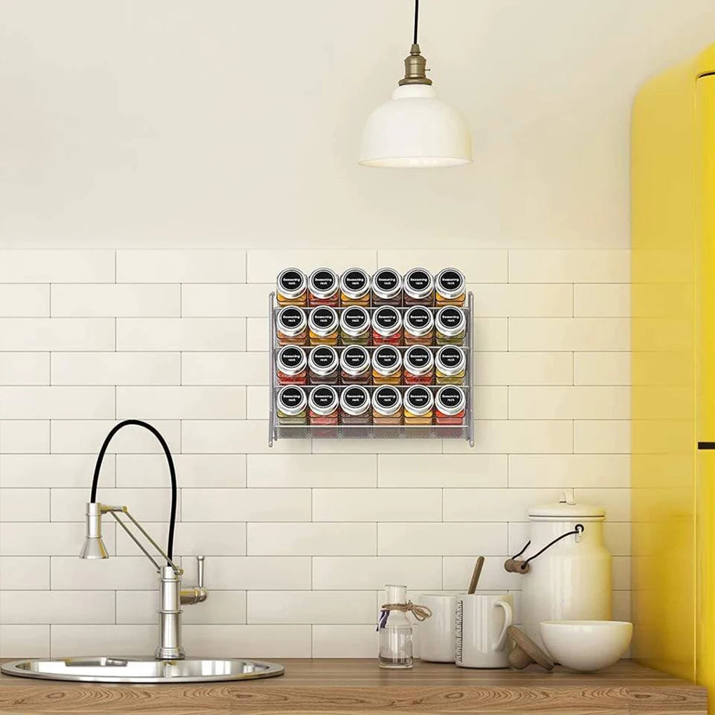 Free Standing Spice Rack Shelf For Organizing Kitchen Seasoning 1PC 4-Tier Spice Rack Free Standing