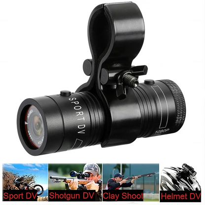 New Compact Outdoor Action Camera for Extreme Sports - Helmet Cam for Biking, Cam Driving Recorder with Wide Angle Lens