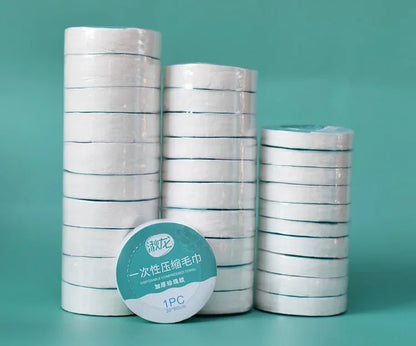 10PCS Set Compressed Towel Travel Quick-Drying Towel Trip Disposable Hotel Washable Cloth Towel Napkin Washcloth Outdoor Travel