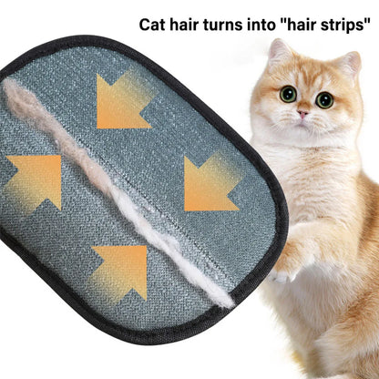 Pet Hair Removal Tool Reusable Static Removal Gloves, Double-Sided Grooming Gloves for Pets, Removes Pet Fur Hair for Carpets