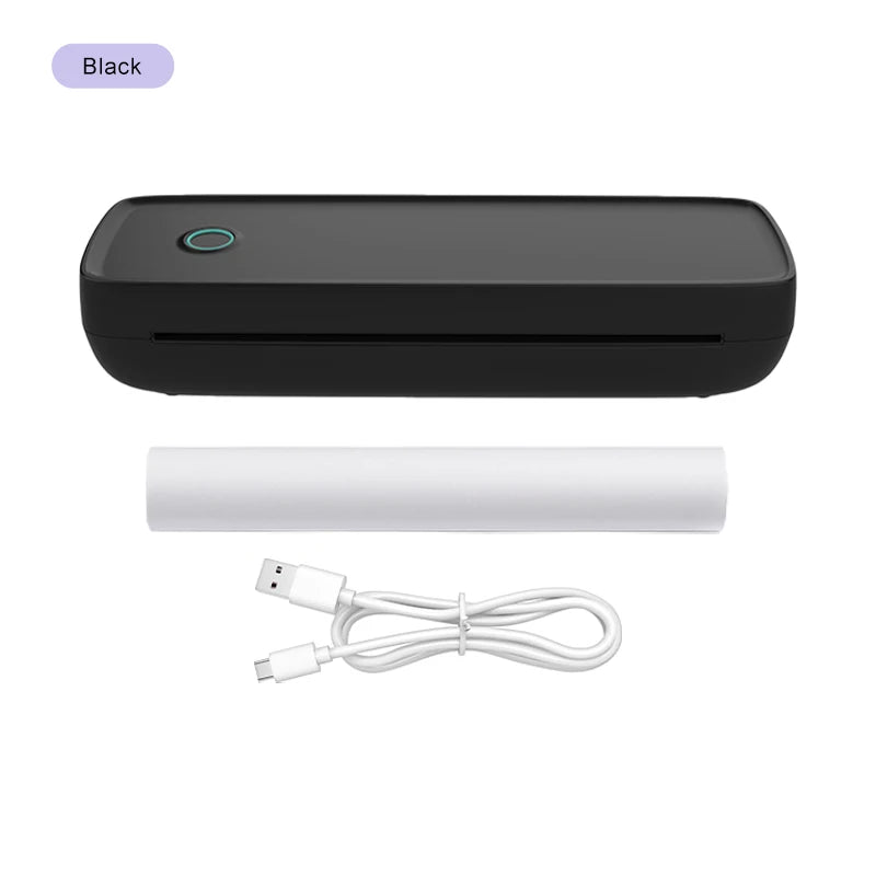 Portable Small Wireless Printer, Supports 8.5" x 11" US Letter and A4 Thermal Paper, Compatible with iOS Android and Laptops