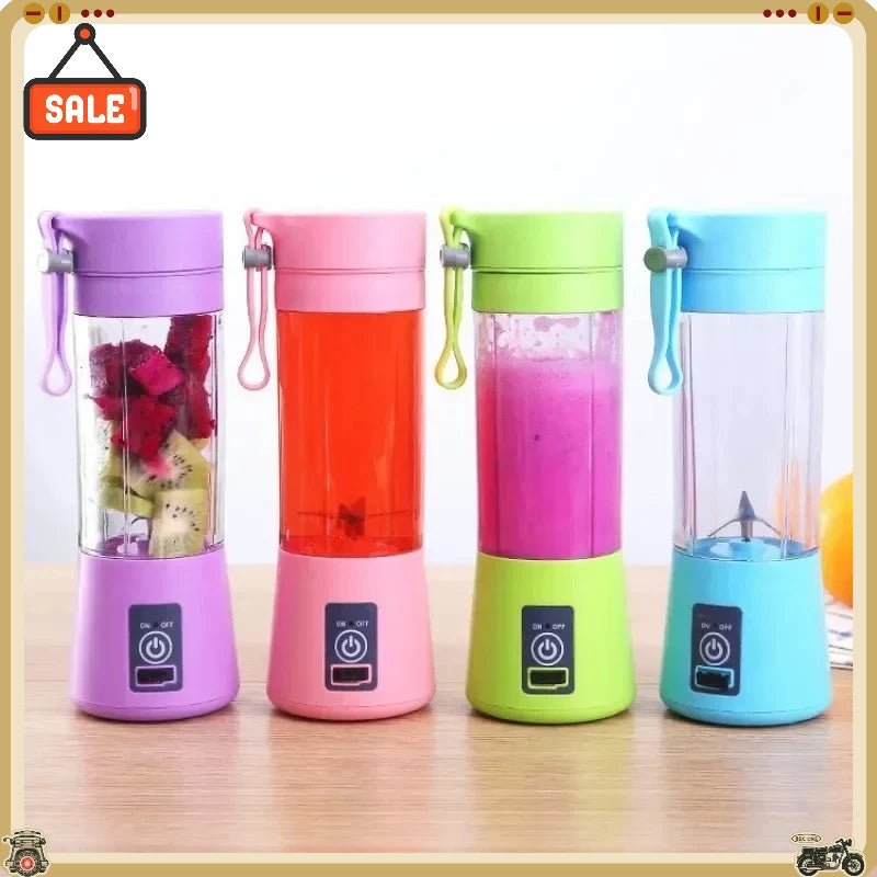 Portable Electric Handheld Blender Rechargeable Travel Fruit Juicer Cup Mini Mixer for Smoothies Milkshakes