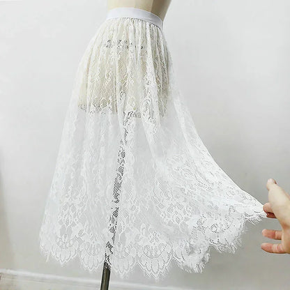 Fashion Basic 2025 Underskirt Female Half Length Skirt Lace Slip Innerwear Short Skirt Women Half Slip Dress Petticoat