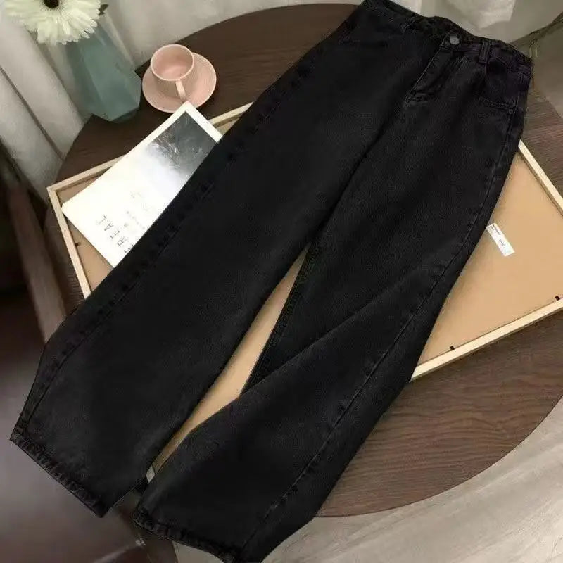 European and American Fashion Simple Stretch Jeans Women's Y2K New Fashion Harajuku Goth Sexy Slim Casual Joker Pants Streetwear