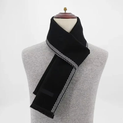 2024 Luxury Brand Winter Plaid Cashmere Scarf for Men Warm Neck Scarfs Male Business Scarves Long Men's Pashmina Shawl