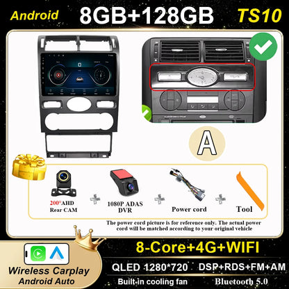 Android 16 GPS Navigation  For Ford Mondeo 2004 -2007 Auto Multimidia Video Player Carplay Head Unit Radio Stereo Car Dvd WIFI