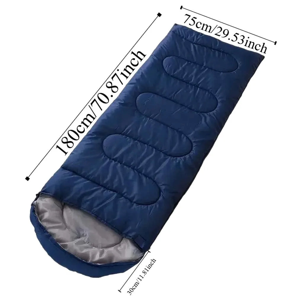 Hooded Envelope Sleeping Bag Ultralight Anti-dirty Camping Sleeping Sack Windproof Anti-splash Water Single Sleeping Bags Men