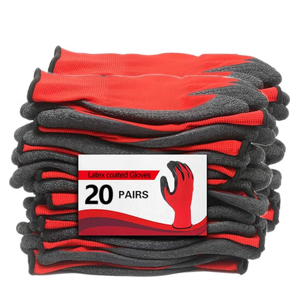 Crinkled Anti-Slip Gloves, Anti-Skid Labor Protection Gloves, Work Gloves. High Grip, Wear-Resistant & Anti-Slip