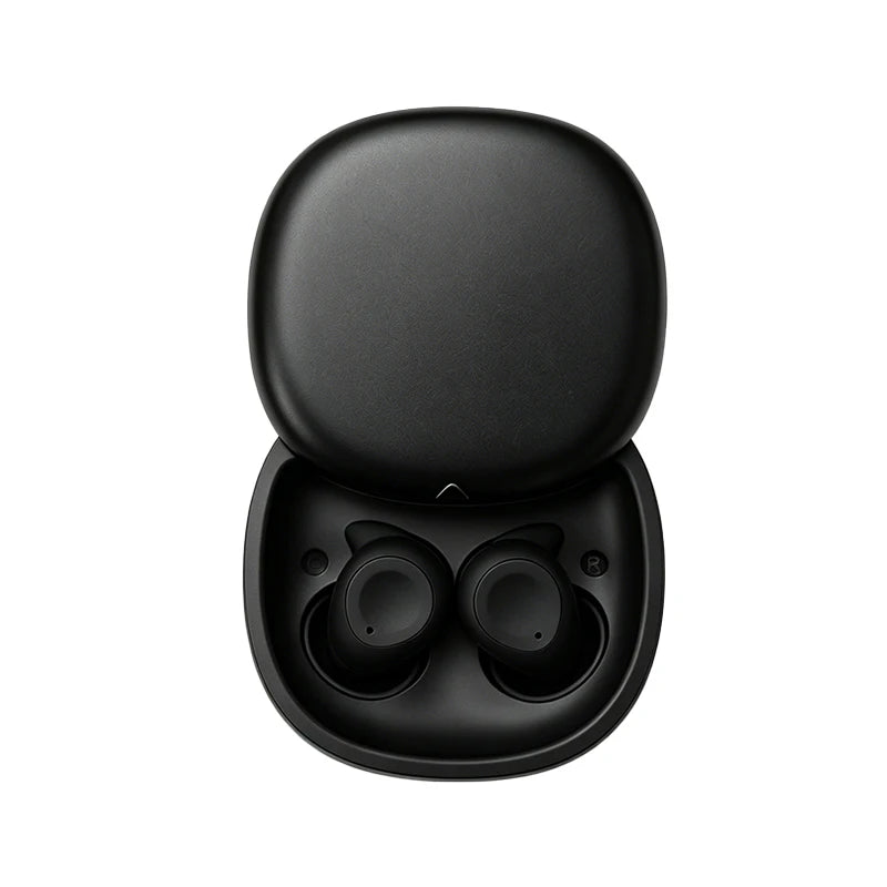 101-Wireless headphones with noise cancellation, in-ear type, equipped with a charging case, high-fidelity stereo sound.